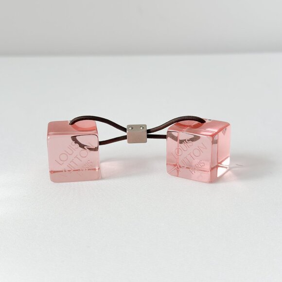 Louis Vuitton Cube Hair Tie - Pink - Picture 2 of 10